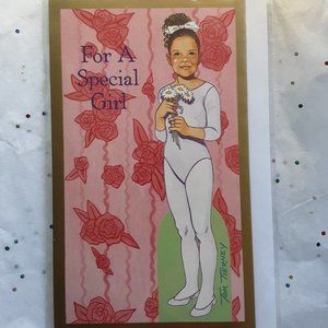 Tom Tierney Vintage Paper Doll Greeting Card For A Special Girl Shackman New